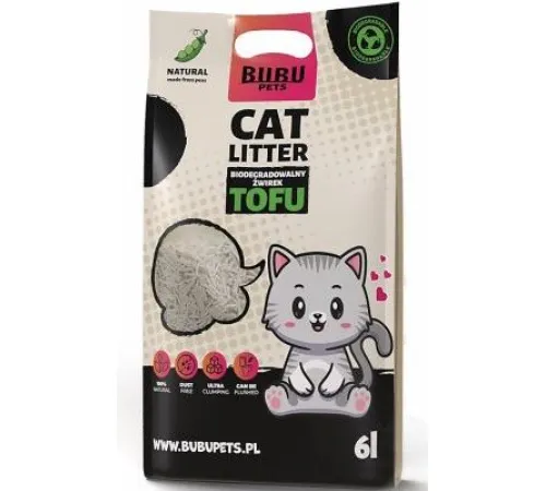 Bubu Pets Tofu Original, 6 л (2,5 кг)