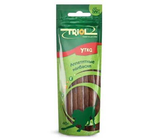 Triol PT02 Колбаски из утки, 40 г