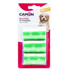 CAMON Пакеты для уборки с лапками, 3 рулона х 15 шт