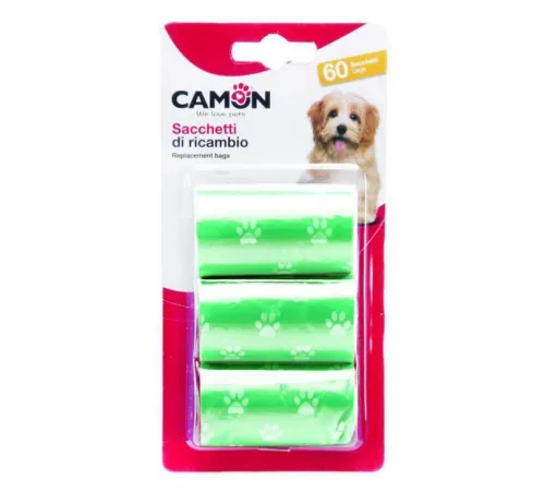 CAMON Пакеты для уборки с лапками, 3 рулона х 15 шт