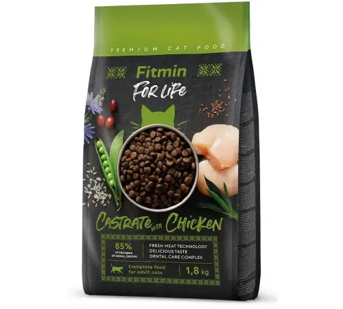 Fitmin For Life Castrate Cat (Курица), 400 г