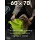 Уютный плед Плед флисовый, Лаймовый Зеленый, 60х70 см