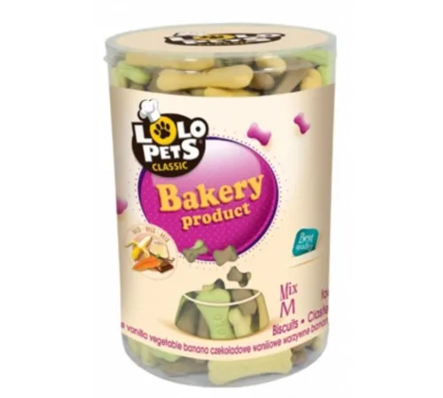 Lolo Pets Печенье для собак косточки Mix, размер М 950 г