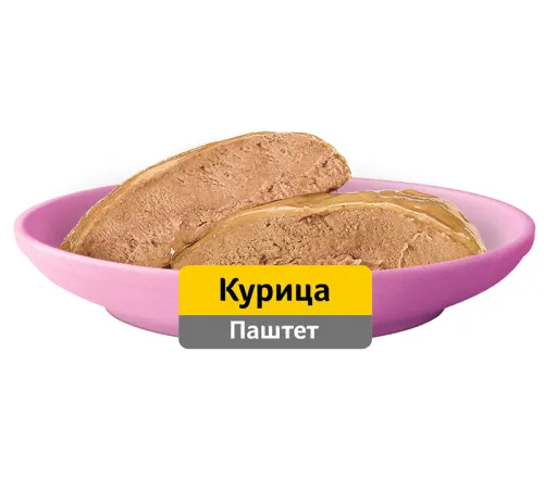 Whiskas для котят паштет с курицей, 75 г х 24 шт (уп)