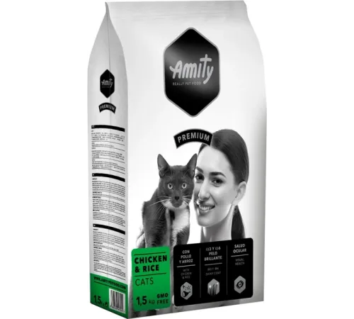 Amity Premium Cats (Курица и рис), 1,5 кг