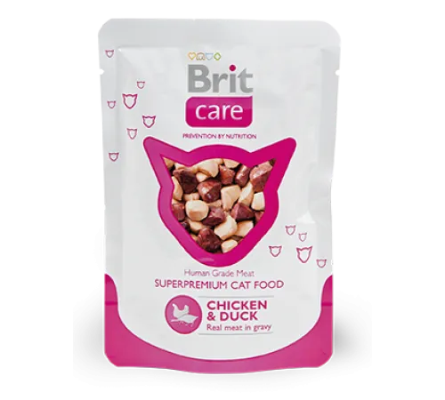 Brit Care Cat Chicken & Duck Pouch 80 г
