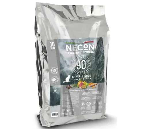 Necon Natural Wellness Sterilized Саt (Индейка, рис), 10 кг