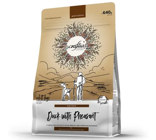 Craftia Natura Adult Medium&Large (Утка, фазан), 640 г