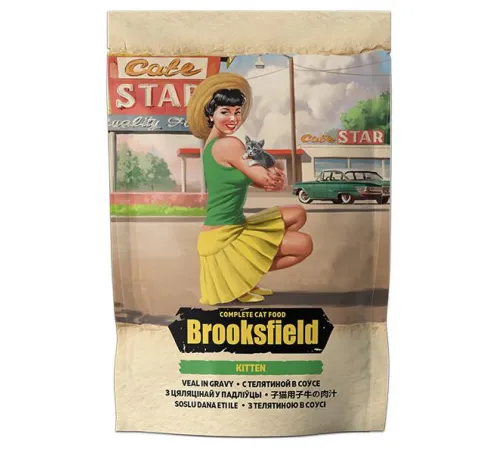 Brooksfield Kitten (Телятина в соусе), 85 г
