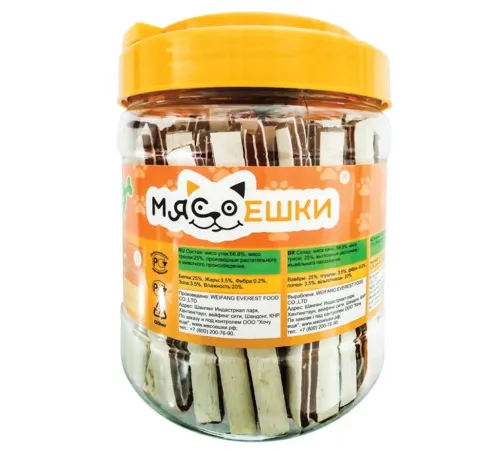 Мясоешки Палочки из трески и утки, 750 г