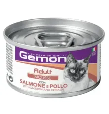 Gemon Cat Adult Mousse (Лосось и курица), 85 г