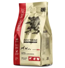 Doctrine Fresh meat Puppy Medium&Maxi (Индейка, говядина, утка), 800 г