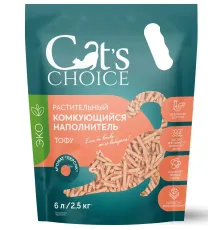 Cat's choice Наполнитель тофу (Персик), 6л/2,5 кг