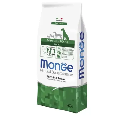 Monge Dog Daily Maxi Adult (Курица, рис), 12 кг