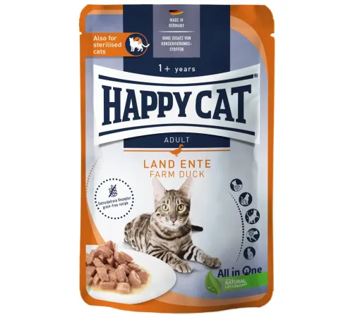 Happy Cat Culinary Кусочки в соусе (Утка), 85 г