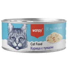 Wanpy Cat Консервы Курица с тунцом, 95 г