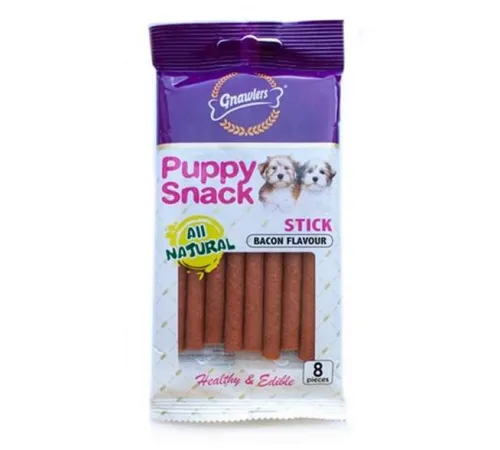 Gnawlers Puppy Stick Лакомство для собак с беконом 80 г