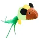 PetStar Игрушка для кошек Мышь с перьями и мятой, 20 x 6,8 cм