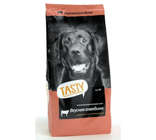 Tasty для взрослых собак (Говядина), 2,2 кг