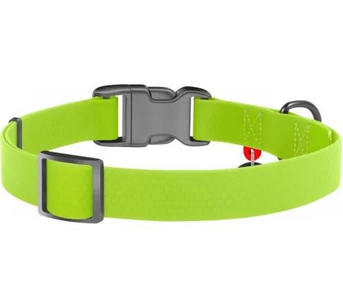 Collar Ошейник Waudog Waterproof, салатовый 25 мм, 35 - 58 см