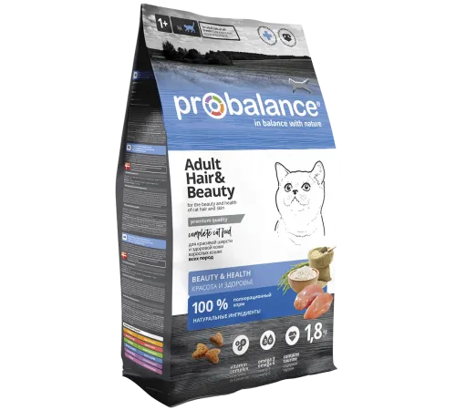 ProBalance Cat Hair&Beauty, 1,8 кг