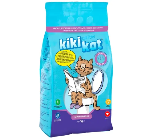 KiKiKat Наполнитель Лавандовые поля, 5 л