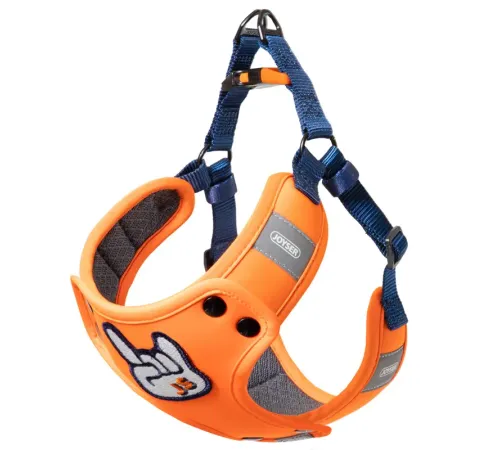 Joyser Мягкая шлейка Mood Harness M (34-48 см), оранжевая