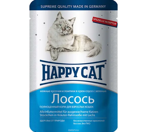 Happy Cat Пауч Лосось 100 г
