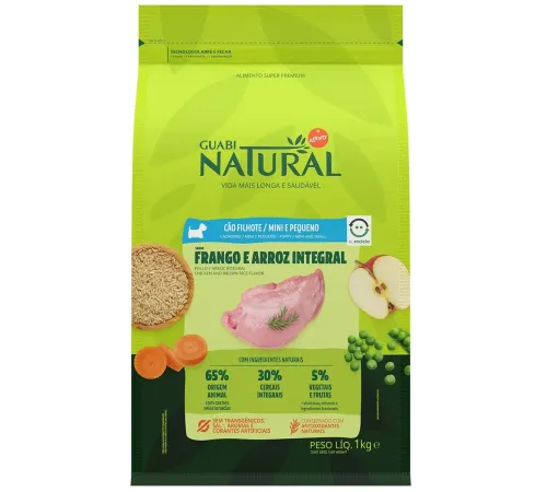 Guabi Natural Puppy Mini (Цыпленок, рис), 1 кг
