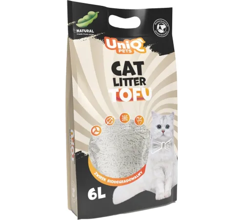 UniQ Pets Tofu Natural, 6 л (2,5 кг)