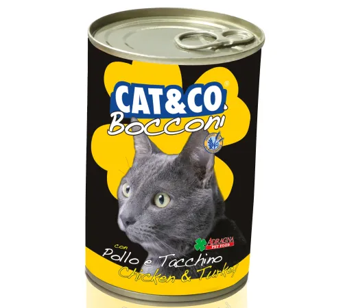 Adragna Cat&Co Паштет из курицы и индейки, 405 г