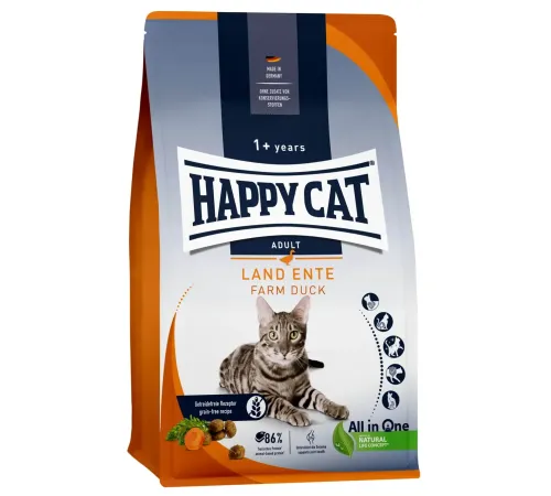 Happy Cat Culinary Land-Ente (Утка) 1,3 кг