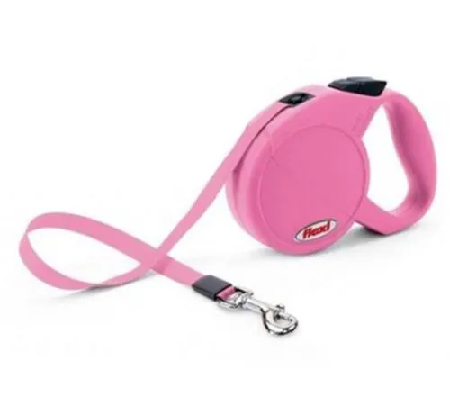 Поводок-рулетка Flexi Mini Compact Cat XS лента 3 м, розовый