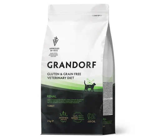 Grandorf Vet Cat Renal (Индейка), 2 кг