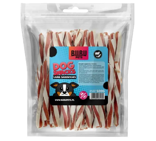 Bubu Pets Сэндвич с ягненком и треской, 500 г