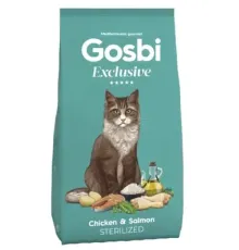 Gosbi Exclusive Sterilized Cat (Курица, лосось), 6 кг