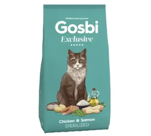 Gosbi Exclusive Sterilized Cat (Курица, лосось), 6 кг