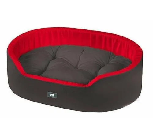 Ferplast Лежанка DANDY 45, черный/красный, 45х35х13 см