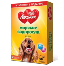MultiЛакомки Морские водоросли для собак, 100 таб.