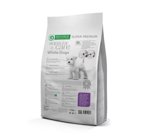Nature's Protection Superior Care White Dog Junior (Лосось), 1,5 кг