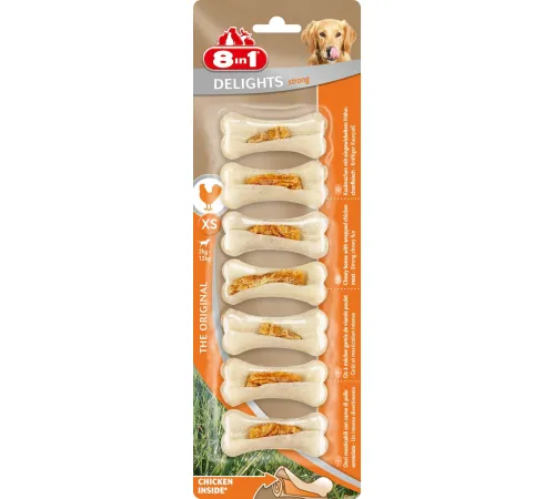 8in1 Косточка Delights Strong XS