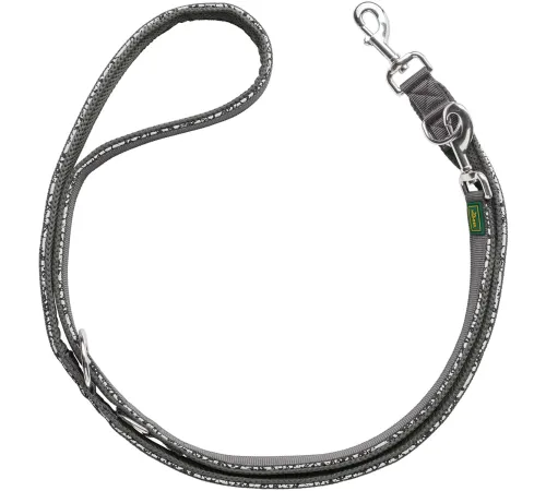 Hunter Поводок T-Leash Divo Reflect, черно-серый, 15/200