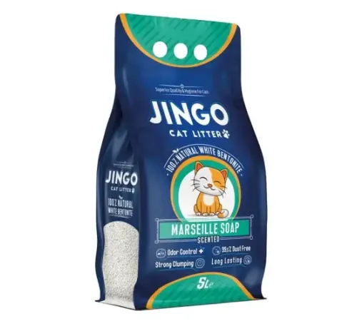 JINGO Наполнитель бентонитовый Marseille Soap, 5 л