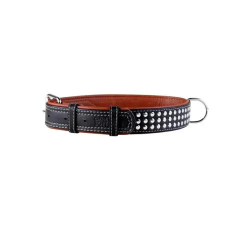 Collar Soft с металлическими украшениями LBlack 35 мм, 46-60 см