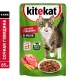 Kitekat с говядиной (кусочки в желе), 85 г х 28 шт (уп)