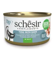 Schesir Complements Cat (Тунец, хек в желе), 70 г