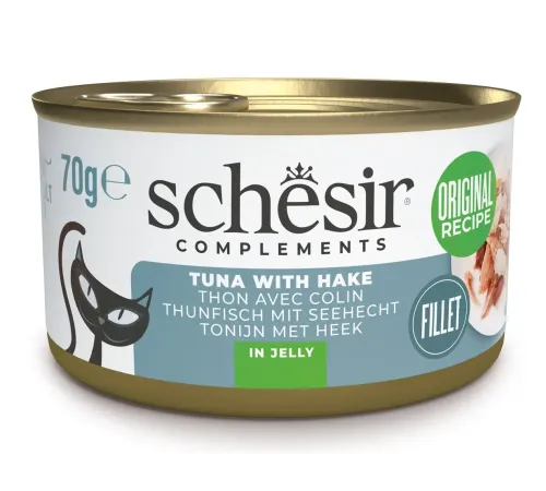Schesir Complements Cat (Тунец, хек в желе), 70 г