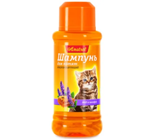 Amstrel Шампунь кондиционирующий для котят (мед/шалфей), 120 мл