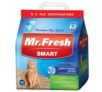 Mr.Fresh Smart Наполнитель для короткошерстных кошек, 4,5 л