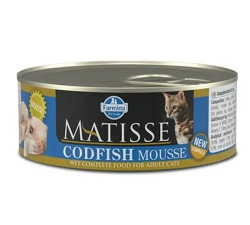 Консервы Farmina Matisse Cat Mousse Codfish, 85 г